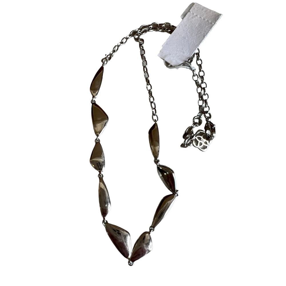 Kendra Scott Kira Collar necklace Polished Silver - Picture 2 of 6